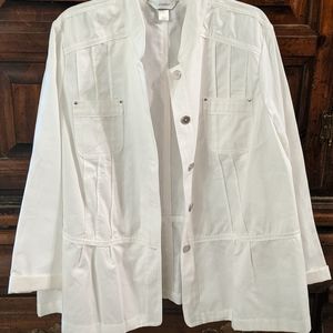 White jacket (not demin but made like one)
